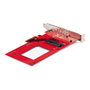 StarTech.com Adaptador U.3 a PCIe 4.0 x4 para SSD NVMe de 2,5 pulg. SFF-TA-1001