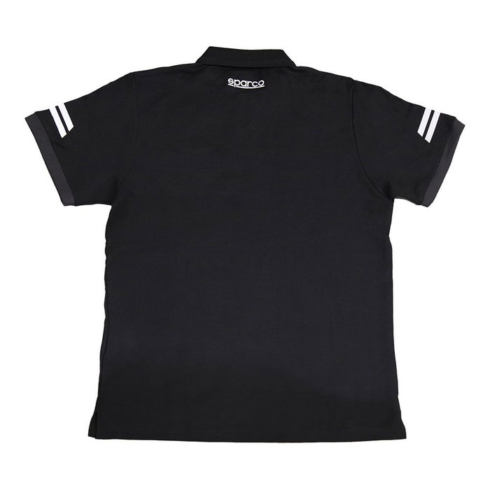 Sparco Polo Técnico Talla M Negro Alta Visibilidad Algodón Poliéster