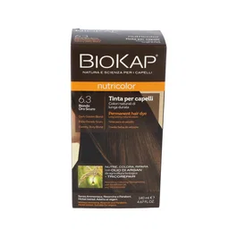 Biokap Tinte Rubio Dorado Oscuro 6.3 - 140 ml - Cubre Canas con Aceite de Argán y Proteínas Vegetales - Nutre y Repara el Cabello
