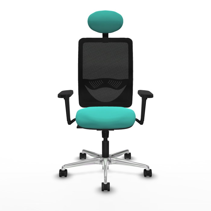 PIQUERAS Y CRESPO Silla de oficina Zulema con mecanismo Sincro, Turquesa y Negro PIQUERAS Y CRESPO Silla de oficina Zulema con mecanismo Sincro, Turquesa y Negro