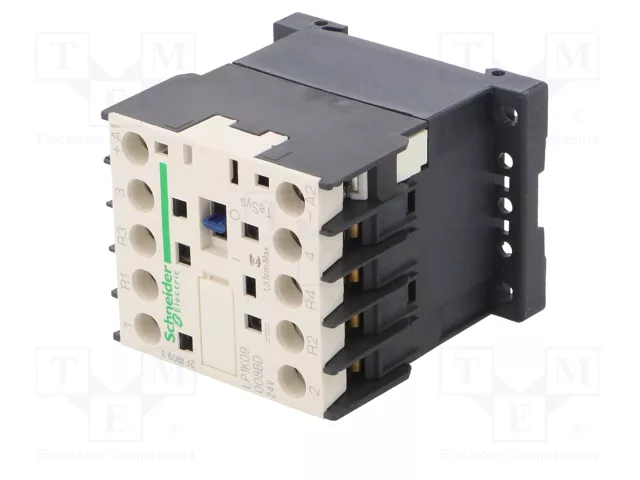 SCHNEIDER ELECTRIC Contactor TeSys K LP1K09008BD 4-polar 9A 24VDC