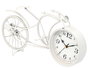 Giftdecor Reloj Forja Bicicleta Blanco 19.5 cm Metal (Set de 4)