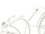 Giftdecor Reloj Forja Bicicleta Blanco 19.5 cm Metal (Set de 4)