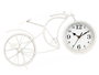 Giftdecor Reloj Forja Bicicleta Blanco 19.5 cm Metal (Set de 4)