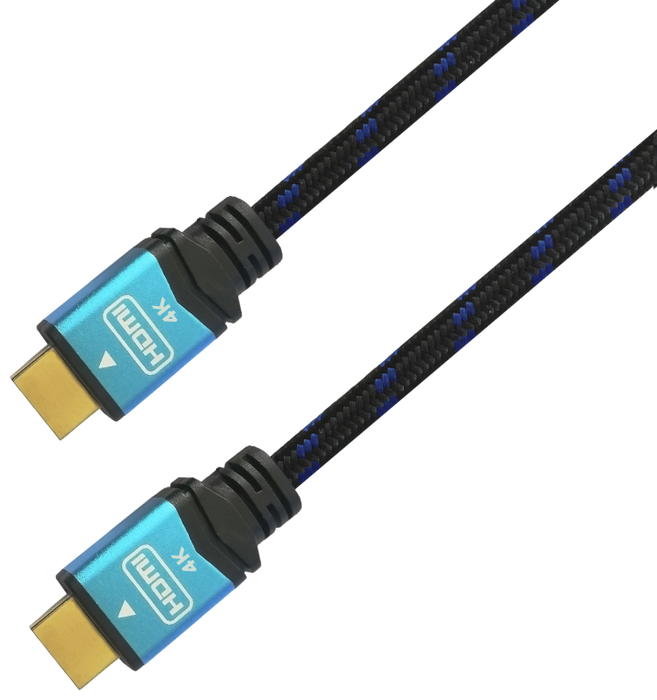 Aisens Cable HDMI V2.0 Premium 4K@60Hz 18Gbps 2m Negro/Azul