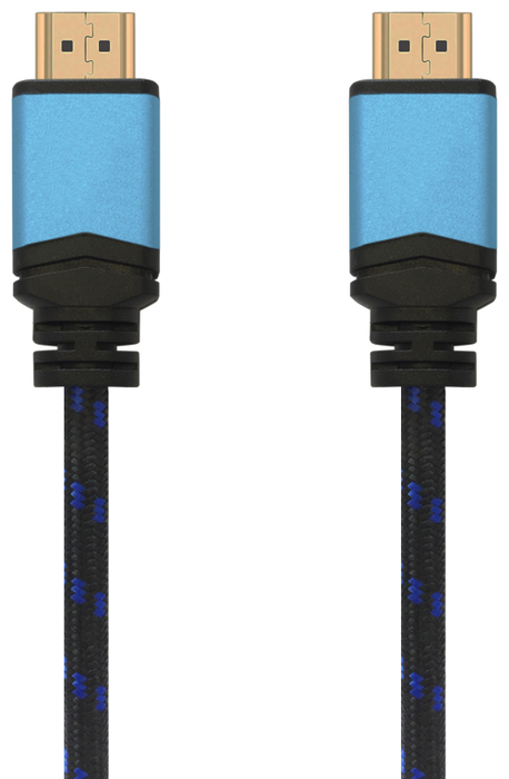 Aisens Cable HDMI V2.0 Premium 4K@60Hz 18Gbps 2m Negro/Azul