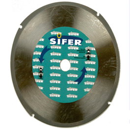 SIFER Disco tronzador de 230 mm para madera y plástico