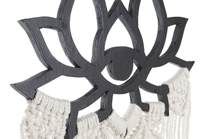 DKD Home Decor Decoracion Colgante Boho Blanco Verde Oscuro 1 x 88 x 30 cm (4 Unidades) MDF Macrame DKD Home Decor Decoracion Colgante Boho Blanco Verde Oscuro 1 x 88 x 30 cm (4 Unidades) MDF Macrame