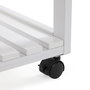 Versa Carro con Ruedas 3 Baldas Blanco 70 x 40 cm