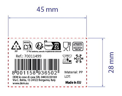 Inde Tartera Redonda Alta con Asa, 34,9 cm Ancho x 34,8 cm Largo x 14,4 cm Alto, Capacidad Alta para Almacenamiento y Transporte (6 Unidades)