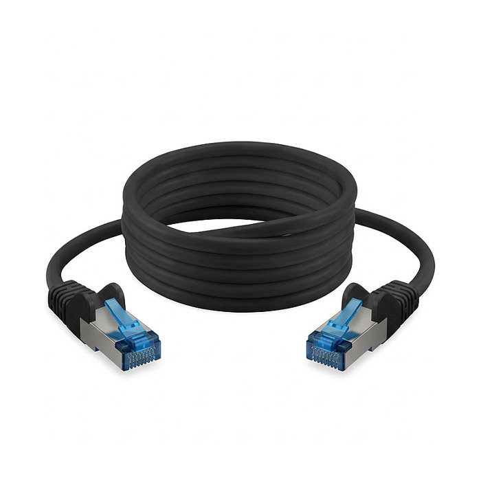S-Impuls Patchkabel CAT6a RJ45 S/FTP PiMF 1m Negro S-Impuls Patchkabel CAT6a RJ45 S/FTP PiMF 1m Negro