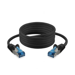 No-Name Patchkabel CAT6a RJ45 S/FTP PiMF 1m Negro