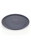 Hermia NON0005 Plato de Servicio 30x30x1 cm Cerámica Gris para Bodas, Fiestas y Uso Diario