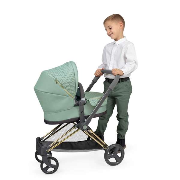Decuevas Coche de muñeca 3x1 plegable, para muñecas de hasta 50 cm. Material metal, plástico y poliéster