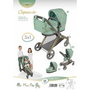 Decuevas Coche de muñeca 3x1 plegable para muñecas de hasta 50 cm