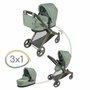 Decuevas Coche de muñeca 3x1 plegable para muñecas de hasta 50 cm