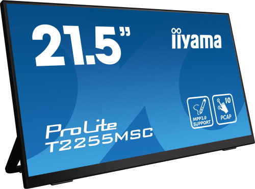 iiyama ProLite T2255MSC-B1 Monitor Táctil IPS 21.5" FHD 1920x1080 5ms 60Hz HDMI DisplayPort USB 3.1 Altavoces Negro