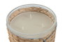 DKD Home Decor Vela Cristal Fibra Natural