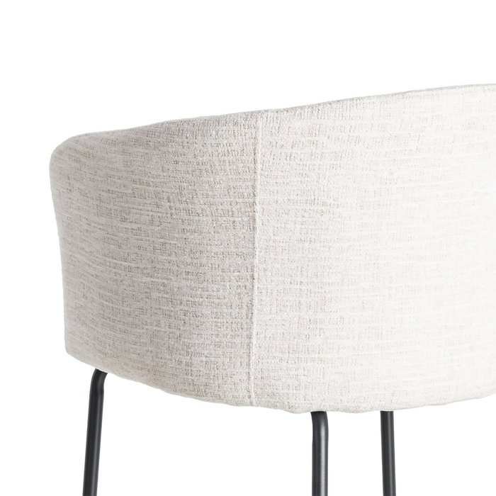 Ixia Silla Crema Tejido-Metal para Salón Ixia Silla Crema Tejido-Metal para Salón