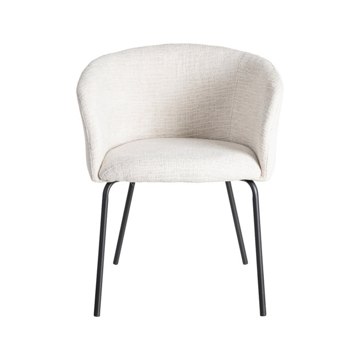 Ixia Silla Crema Tejido-Metal para Salón Ixia Silla Crema Tejido-Metal para Salón