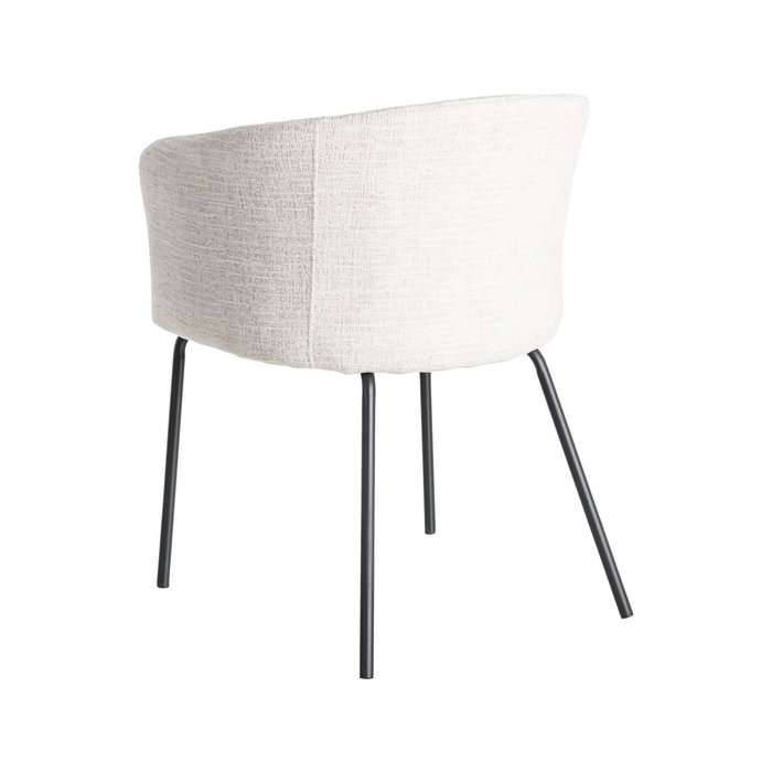 Ixia Silla Crema Tejido-Metal para Salón Ixia Silla Crema Tejido-Metal para Salón