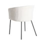 Ixia Silla Crema Tejido-Metal para Salón