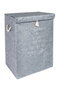 Aberto Design ALS-03488 Cesta de fieltro Gris 55x30x40 cm Hecha a Mano para Almacenamiento Decorativo de Hogar