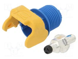HARTING Conector de alimentación DC macho azul 120A
