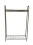 Hanah Home Perchero Negro Metálico 144.5x89x32.5 cm
