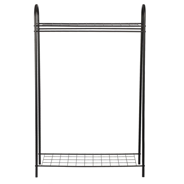 Hanah Home Perchero Negro Metálico 144.5x89x32.5 cm