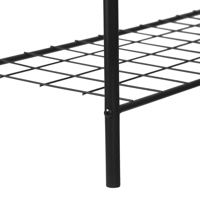 Hanah Home Perchero Negro Metálico 144.5x89x32.5 cm