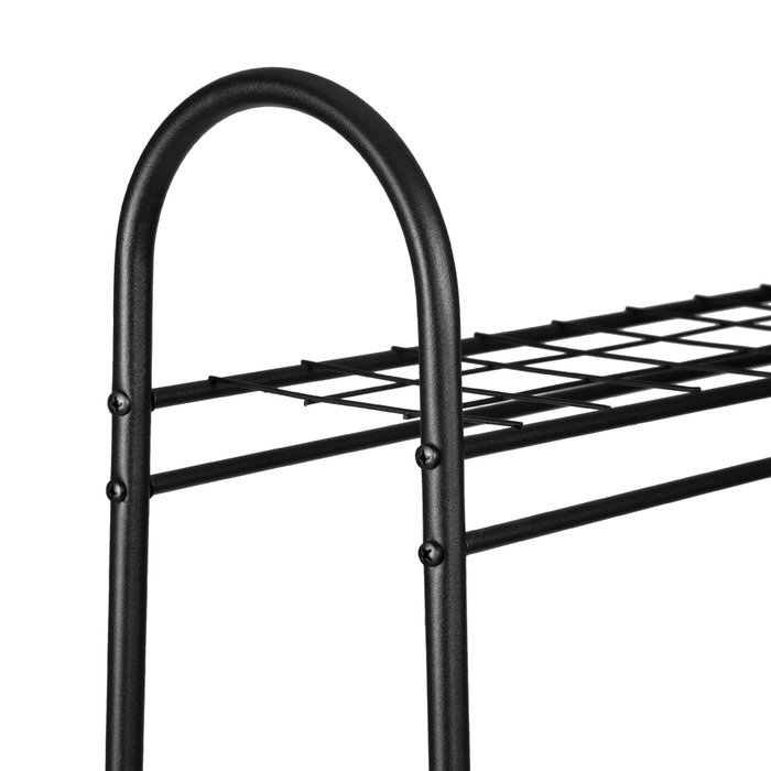 Hanah Home Perchero Negro Metálico 144.5x89x32.5 cm