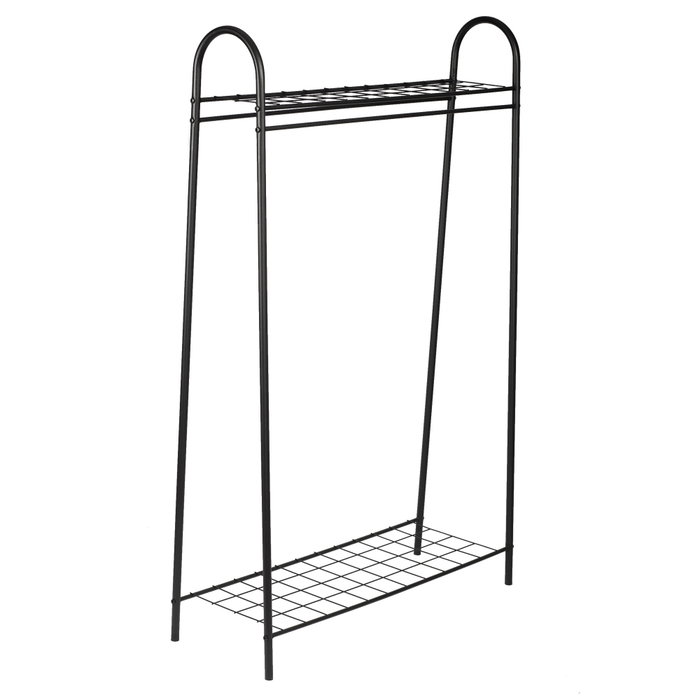 Hanah Home Perchero Negro Metálico 144.5x89x32.5 cm
