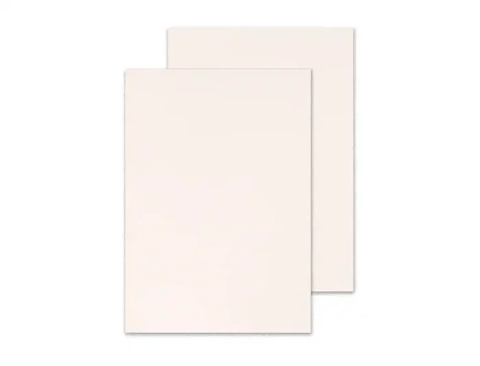 Q-connect Tapas de Encuadernación Cartón Simil Piel Blanco DIN A4 Caja 100 Unidades