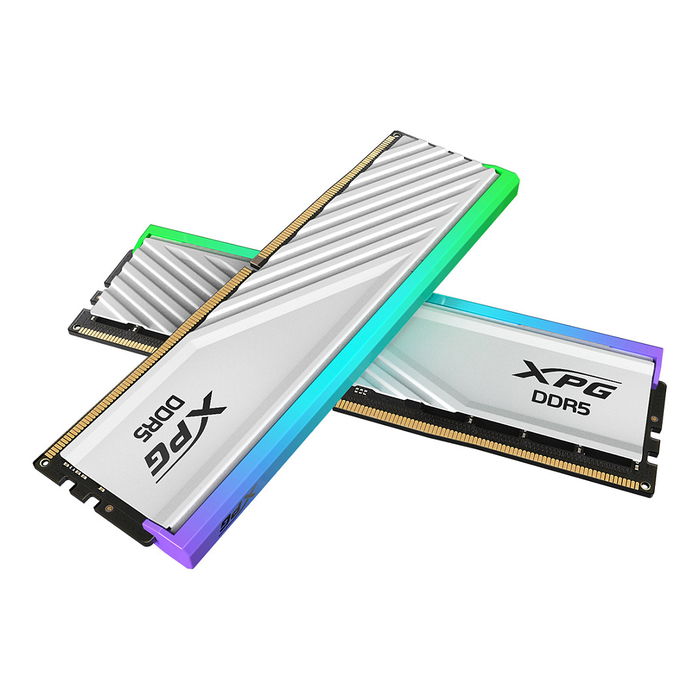 ADATA AX5U6000C3616G-DTLABRWH XPG Lancer Blade RGB Kit de Memoria RAM DDR5 32GB (2x16GB) 6000MHz CL36 Blanco con Intel XMP 3.0 y AMD EXPO