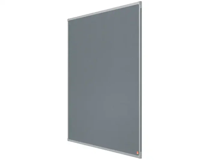 Nobo Tablero de anuncios Essence fieltro gris 1200x900 mm marco aluminio
