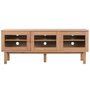 DKD Home Decor Mueble TV KITH MDF y Cristal Natural 140x40x55 cm
