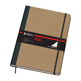 Cuaderno Vesta Nature A4 96H 80Gr. Cuadrc.5X5 Con Goma