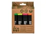 Liderpapel Rotulador Fluorescente Ecológico de Plástico Reciclado, Caja de 4 Unidades, Colores Surtidos