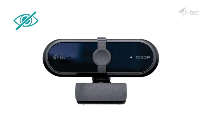 I-tec SOLOMON 100 Cámara Web Full HD 1080p (1920x1080) 2 MP Plug & Play USB con Cubierta de Privacidad, Enfoque Fijo, Optimización Automática de Imagen, Negra