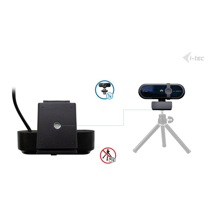 I-Tec SOLOMON 100 Webcam Full HD 1080p