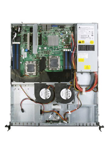 Intel SR1630BCR Servidor Barebone 1U con Socket LGA 1366 (Socket B) en Aluminio y Negro