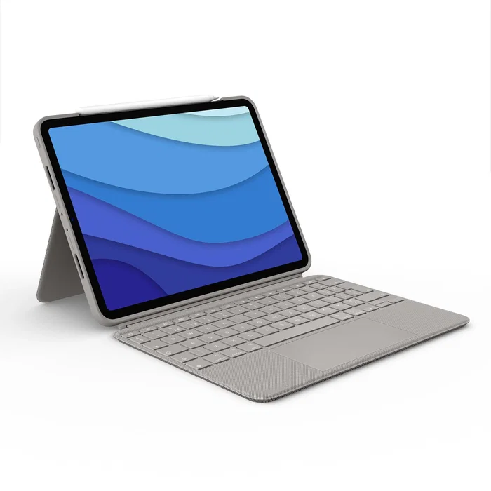 Logitech Combo Touch Funda con Teclado Desmontable para iPad Pro 11 pulgadas, Color Arena, Azerty Francés Logitech Combo Touch Funda con Teclado Desmontable para iPad Pro 11 pulgadas, Color Arena, Azerty Francés