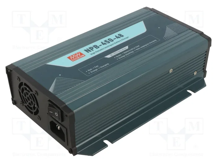 MEAN WELL NPB-450-48 Cargador de Baterías 6,8A para 48V MEAN WELL NPB-450-48 Cargador de Baterías 6,8A para 48V