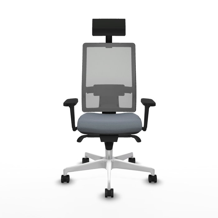 PIQUERAS Y CRESPO Silla de oficina Horna Gris con Mecanismo Sincro y Brazos 3D PIQUERAS Y CRESPO Silla de oficina Horna Gris con Mecanismo Sincro y Brazos 3D
