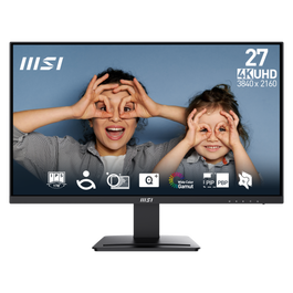 MSI Pantalla MSI Pro MP273U 9S6-3PB4CH-227, 27 Pulgadas 4K Ultra HD, IPS, 1ms, Mate, Negro