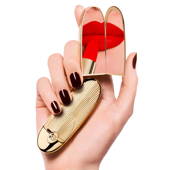 Guerlain Rouge G - Carcasa decorativa L'ART DÉCO para labial recargable - Accesorio de maquillaje