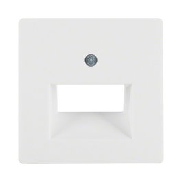 Berker 14096089 Zentralstück Blanco Plástico, 2 Puntos de Venta, Textura de Tejido, Para UAE/E-DAT Design/Telekom ISDN