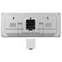 Kienzle Reloj de Pared con Control por Radio y Pantalla de Fecha Blanco