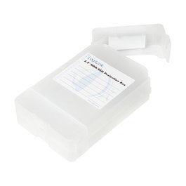 LogiLink Caja de protección blanca para 2 HDD/SSD de 2,5 pulgadas